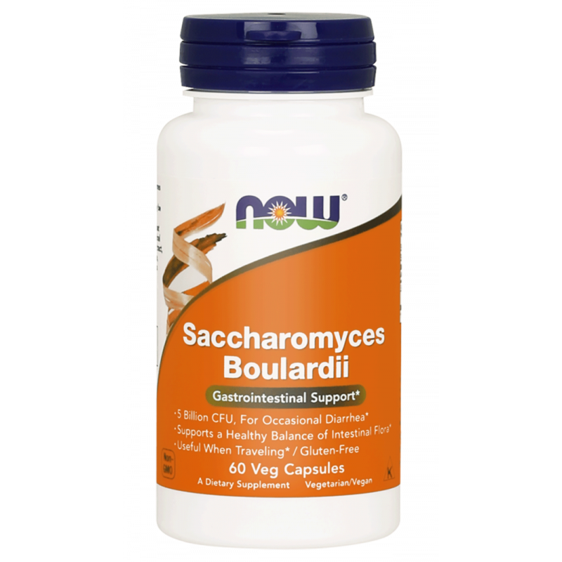 Probiotique saccharomyces boulardii 60 gélules NOW FOODS