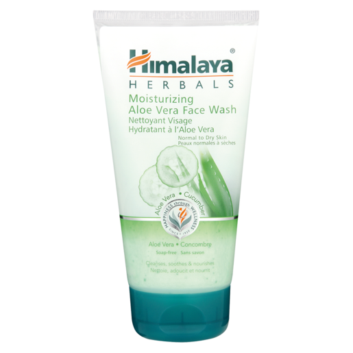 Gel nettoyant visage hydratant à l'aloe vera 150 ml HIMALAYA
