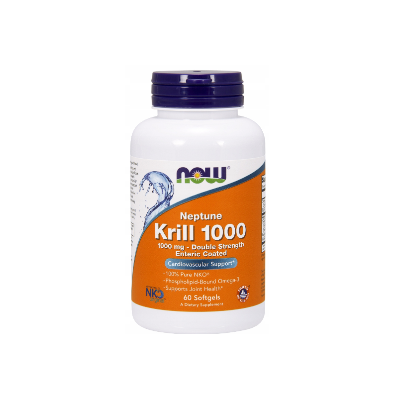 Huile de Krill 1000 MG Neptune Huile de Krill DHA EPA 60 Capsules NOW FOODS