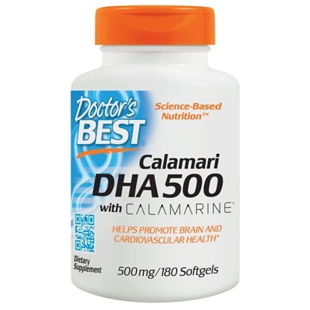 Calmars OMEGA 3 DHA 500 MG EPA 50 MG 180 gélules DOCTOR'S BEST