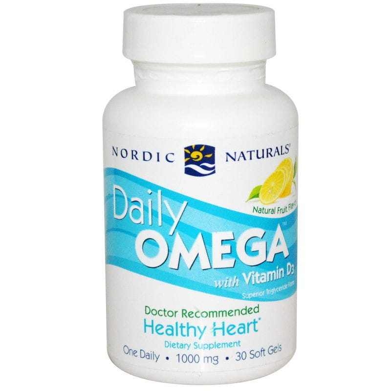 Oméga quotidien avec vitamine D3 30 gélules NORDIC NATURALS
