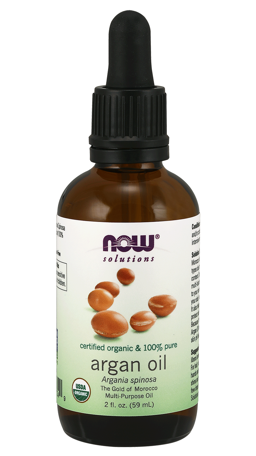 Huile d'argan 100% biologique argania spinosa 59 ml NOW FOODS