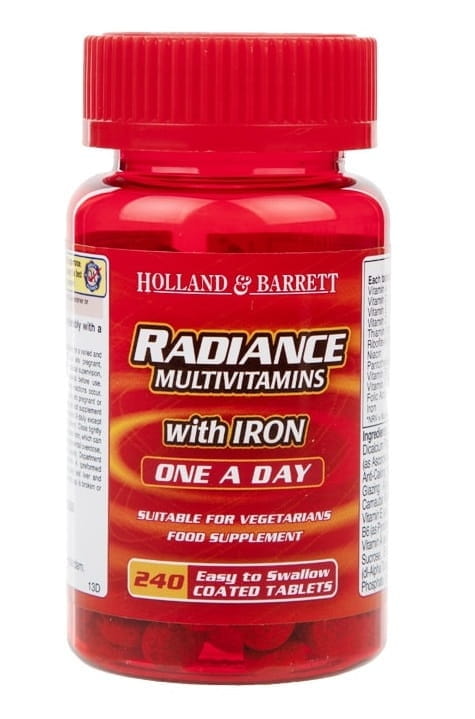 Multivitamines éclat au fer 240 comprimés HOLLAND & BARRETT