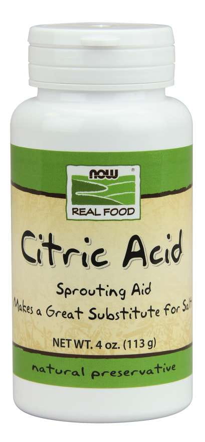 Acide citrique acide citrique 113 g NOW FOODS