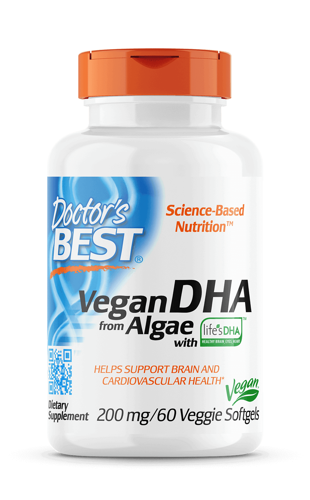 DHA végétalien d'algues 60 gélules DOCTOR'S BEST