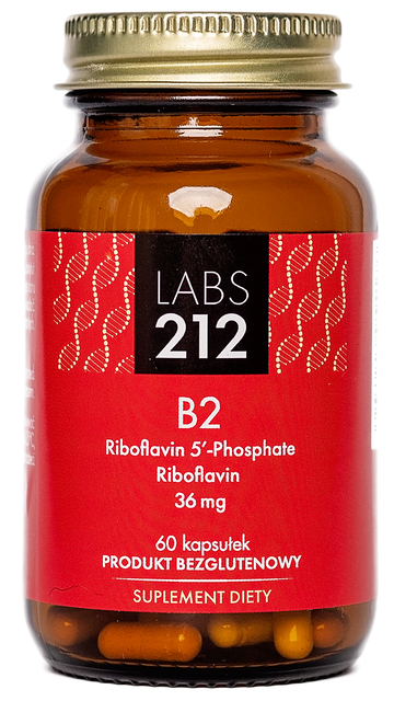 Vitamine B2 riboflavine 5' - phosphate + riboflavine 60 gélules LABS212