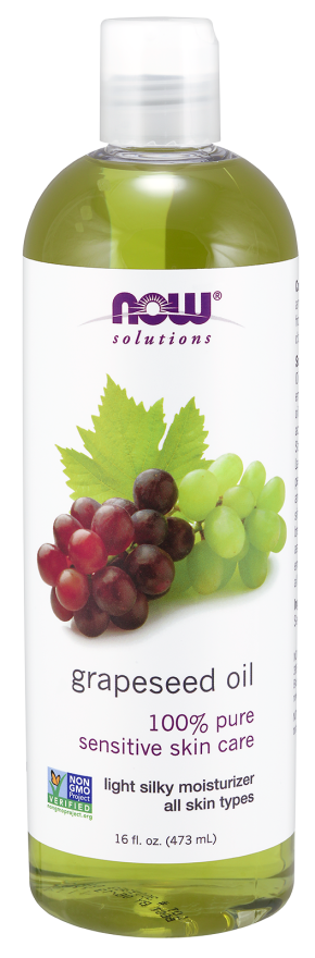 Huile de pépins de raisin huile de pépins de raisin 473 ml NOW FOODS SOLUTIONS