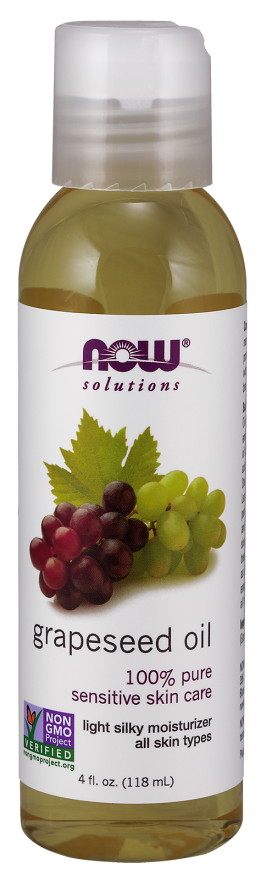 Huile de pépins de raisin huile de pépins de raisin 118 ml NOW FOODS SOLUTIONS