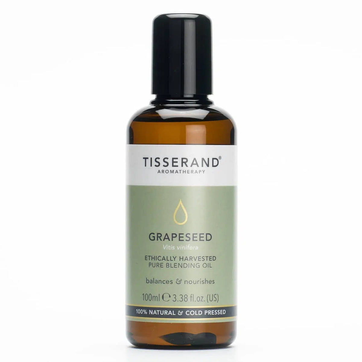 Huile de base de pépins de raisin / huile de massage huile de pépins de raisin récoltée de manière éthique 100ml TISSERAND