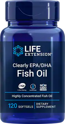 Huile de poisson OMEGA3 clairement EPA / DHA huile de poisson 120 pièces LIFE EXTENSION