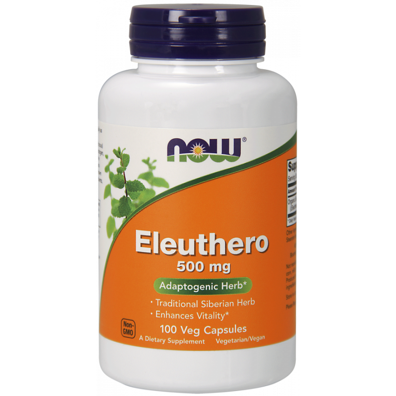 Eleuthero 500 MG Ginseng sibérien 100 gélules NOW FOODS