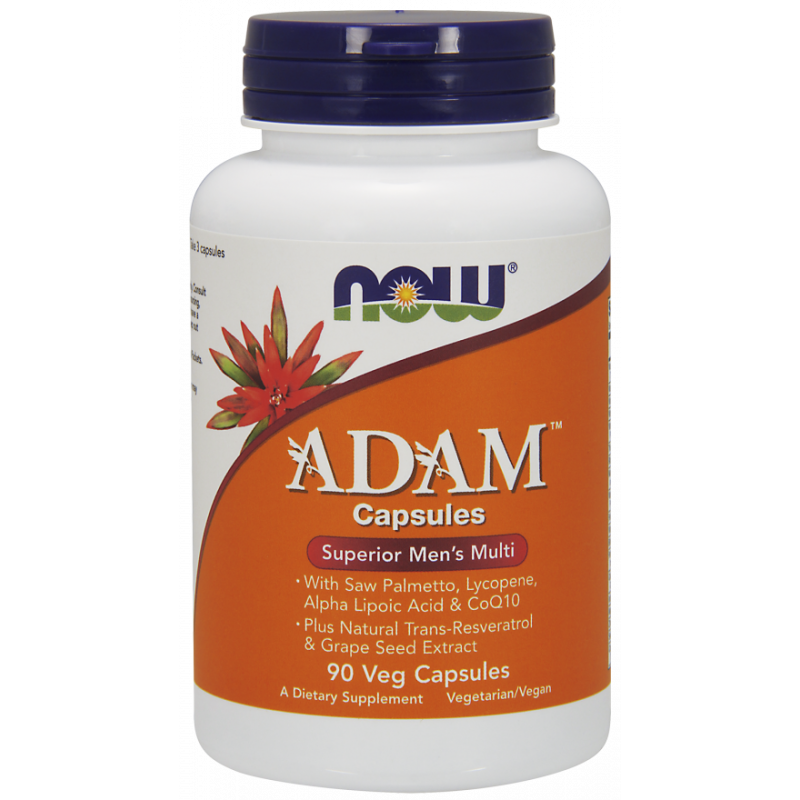Multivitamines et minéraux pour hommes Adam 90 capsules de NOW FOODS