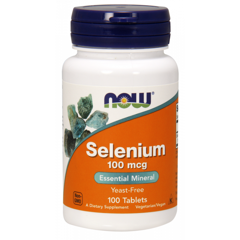 Sélénium sélénium 100 mcg 100 comprimés NOW FOODS