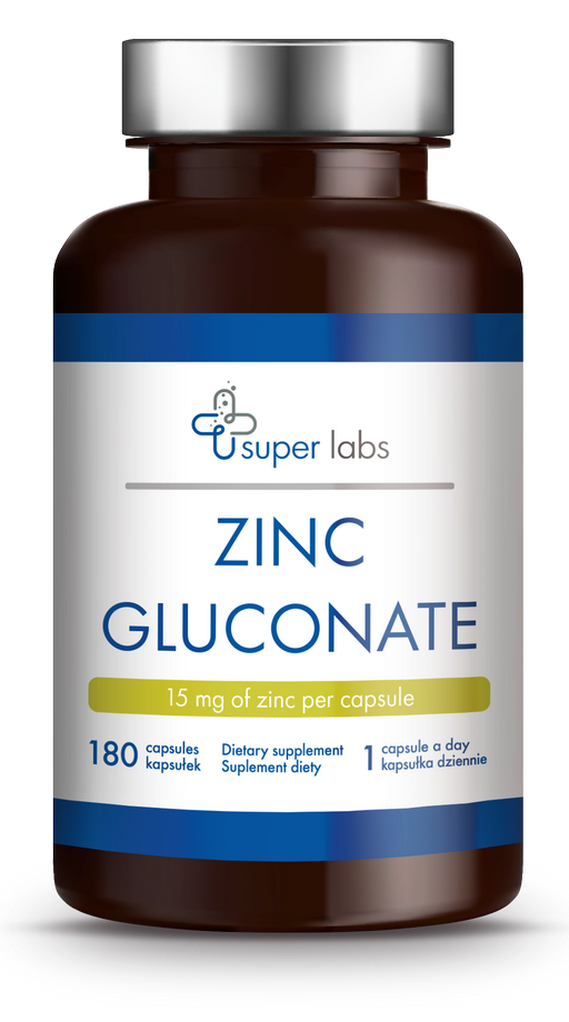 Zinc 15mg 180 gélules SUPER LABS