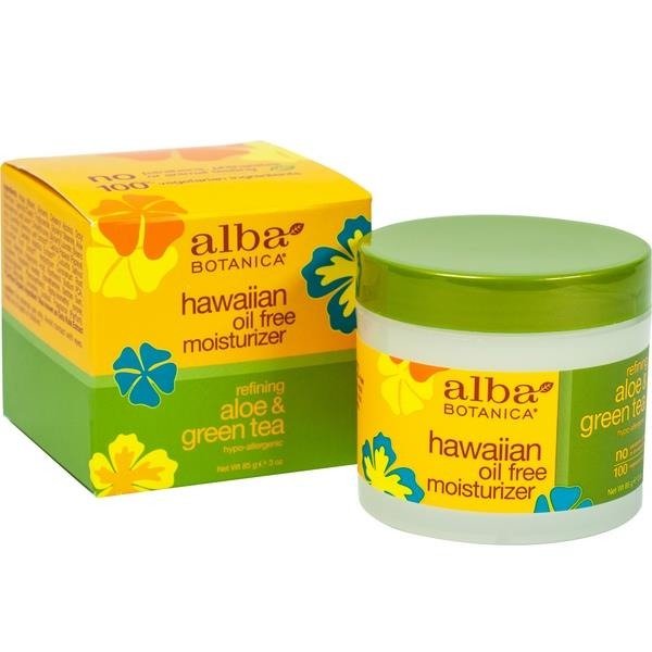 Crème hawaïenne sans huile - hydratante à l'aloe vera et au thé vert