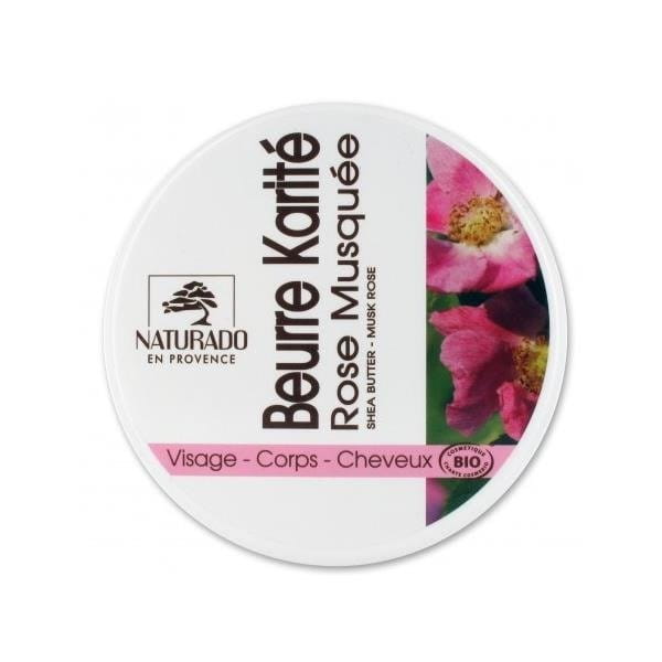 Beurre de karité à l'huile de rose musquée BIO 150 ml