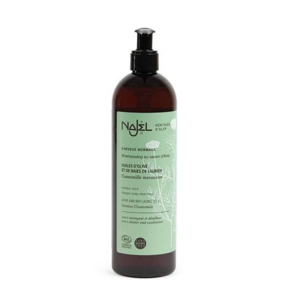 Shampoing 2en1 pour cheveux normaux avec après-shampooing et savon d'Alep NAJEL