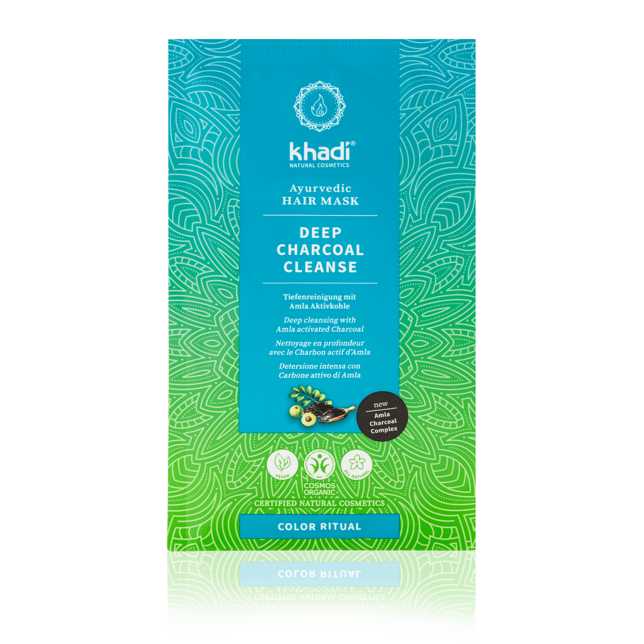 KHADI masque capillaire nettoyant en profondeur au charbon actif d'amla