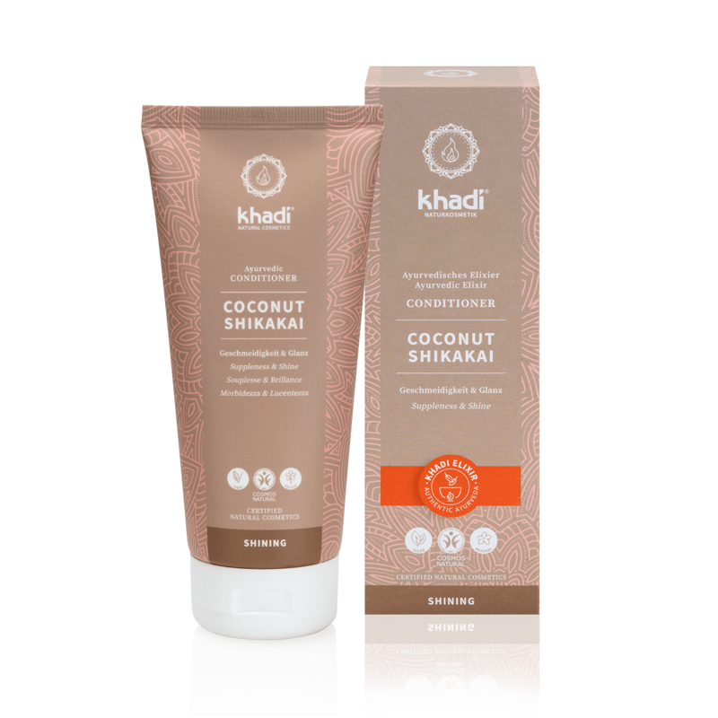 KHADI après-shampooing brillant à la noix de coco et au shikakai