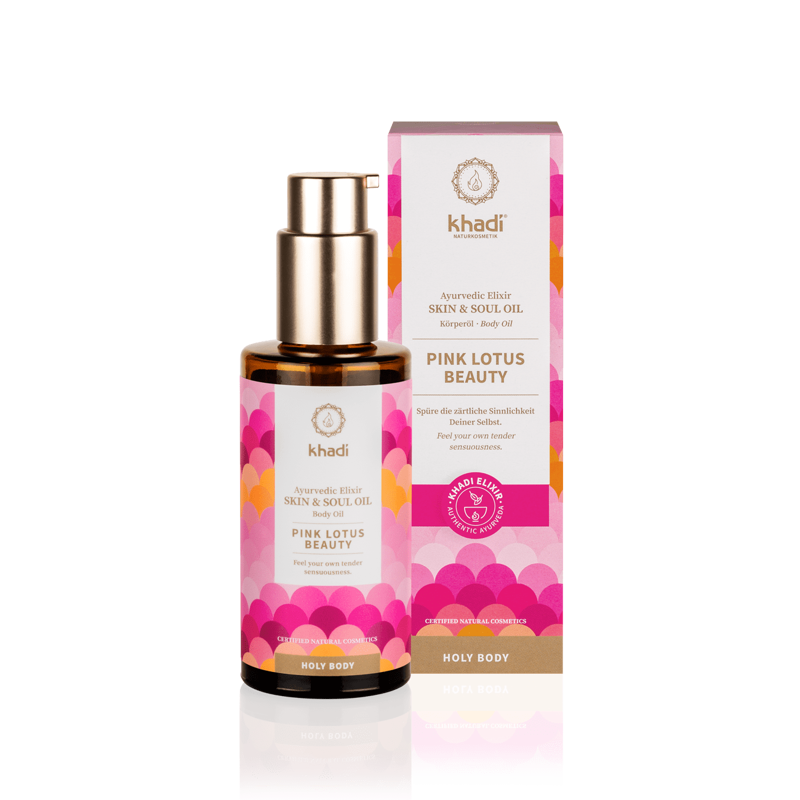 Huile harmonisante skin & soul - beauté au lotus rose KHADI