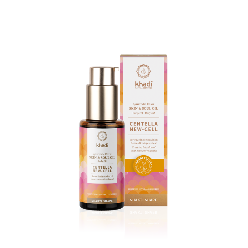 Centella new - cell - shakti shape KHADI huile régénérante anti-vergetures