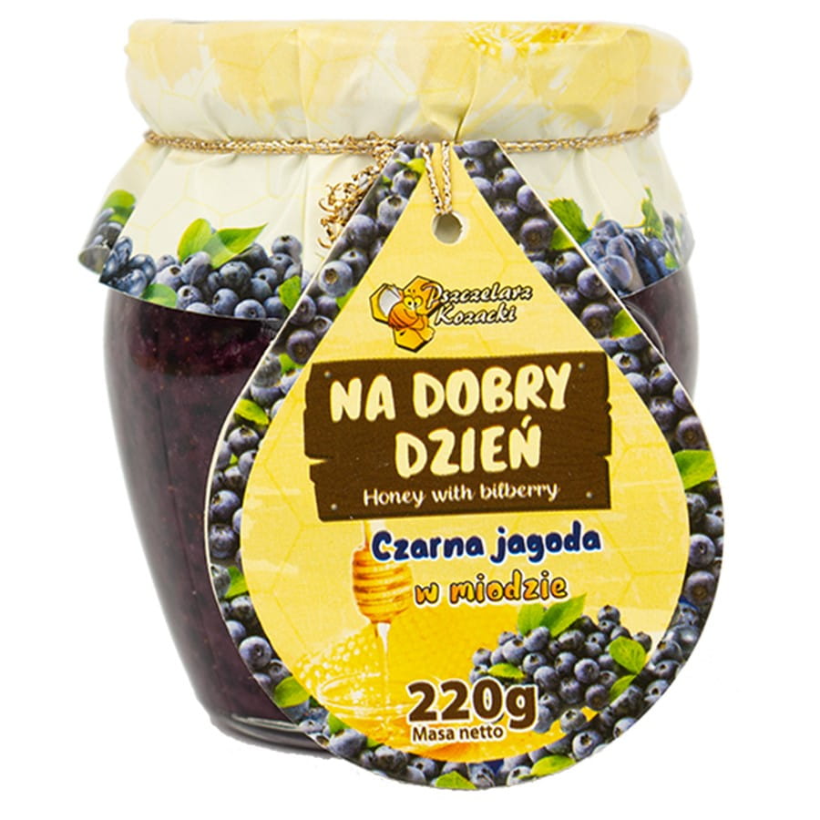 Miel de myrtille "pour une bonne journée" 220g KOZACKI BEEEPER