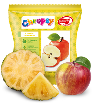 Chips de pomme au jus d'ananas naturel 18g CRISPY