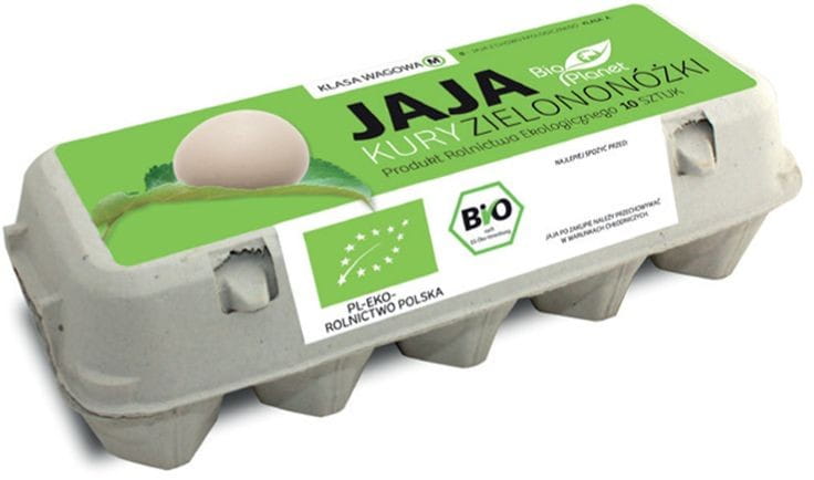 Oeufs de poule pattes vertes M BIO (10 pièces) - BIO PLANET