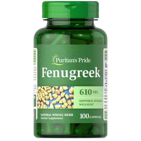 Fenugrec 610mcg fenugrec 100 gélules PURITAN'S PRIDE