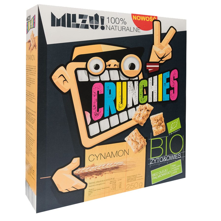 Croquants de seigle et d'avoine à la cannelle BIO 250g MILZU