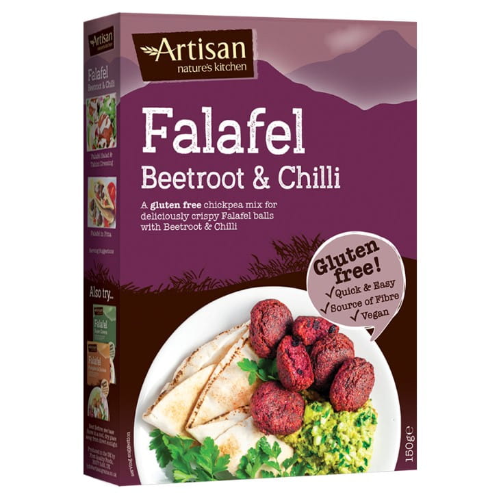 Falafel de pois chiches à la betterave et au piment 150g GRAINS ARTISANAUX