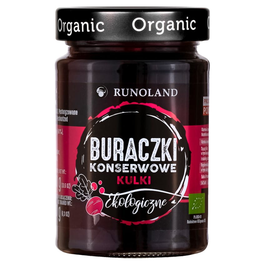 Conserves de betteraves BIO 300g RUNOLAND