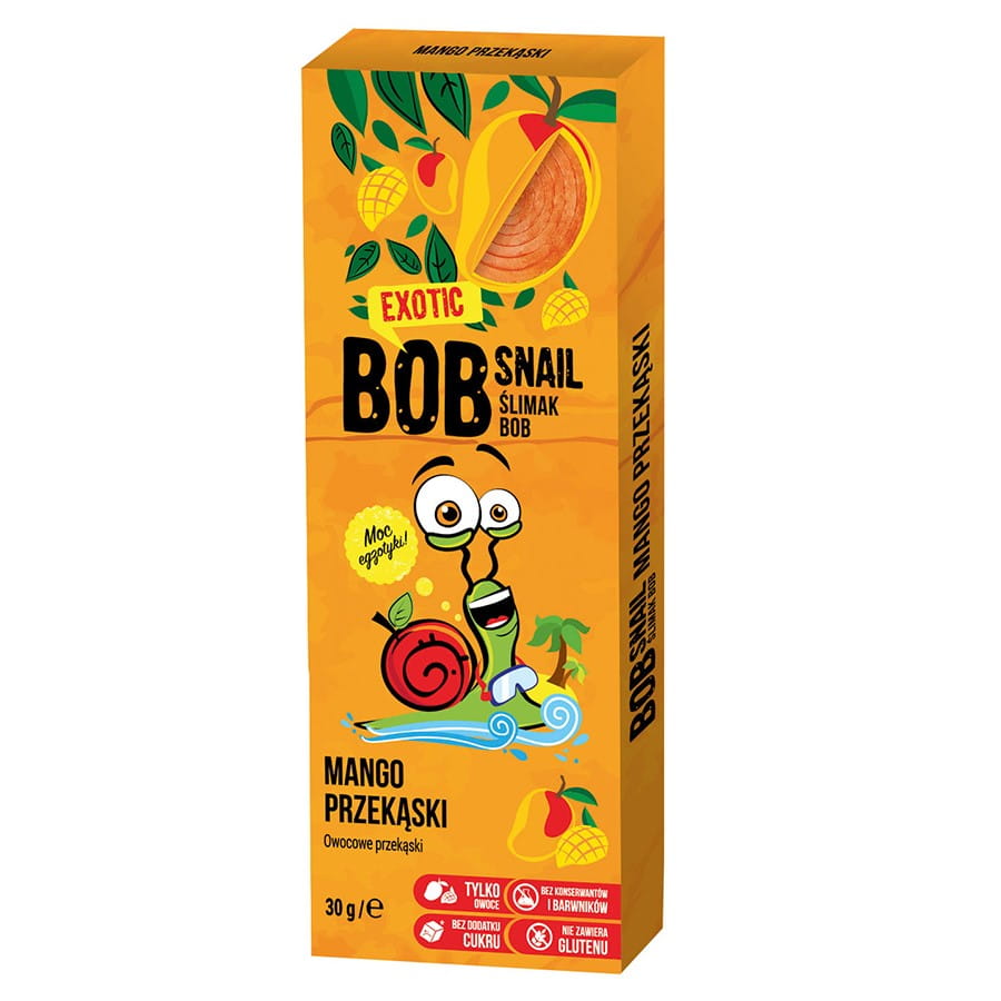 Snack mangue sans sucre ajouté 30g BOB SNAIL