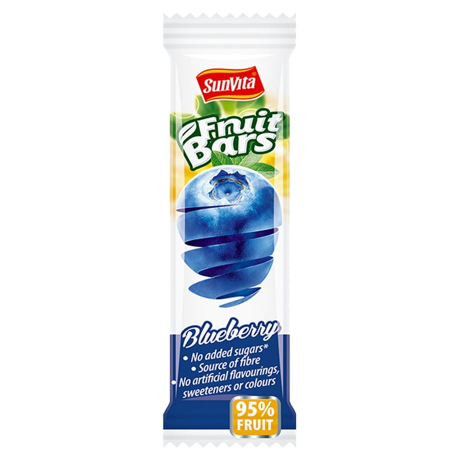 Barre aux fruits sans sucre ajouté - myrtille 20g SUNVITA