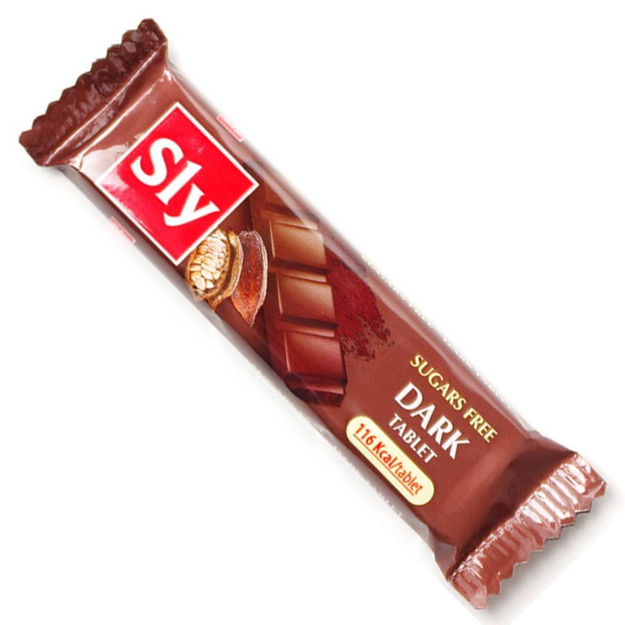 Tablette dessert au chocolat sans sucre ajouté 25g SLY NUTRITIA