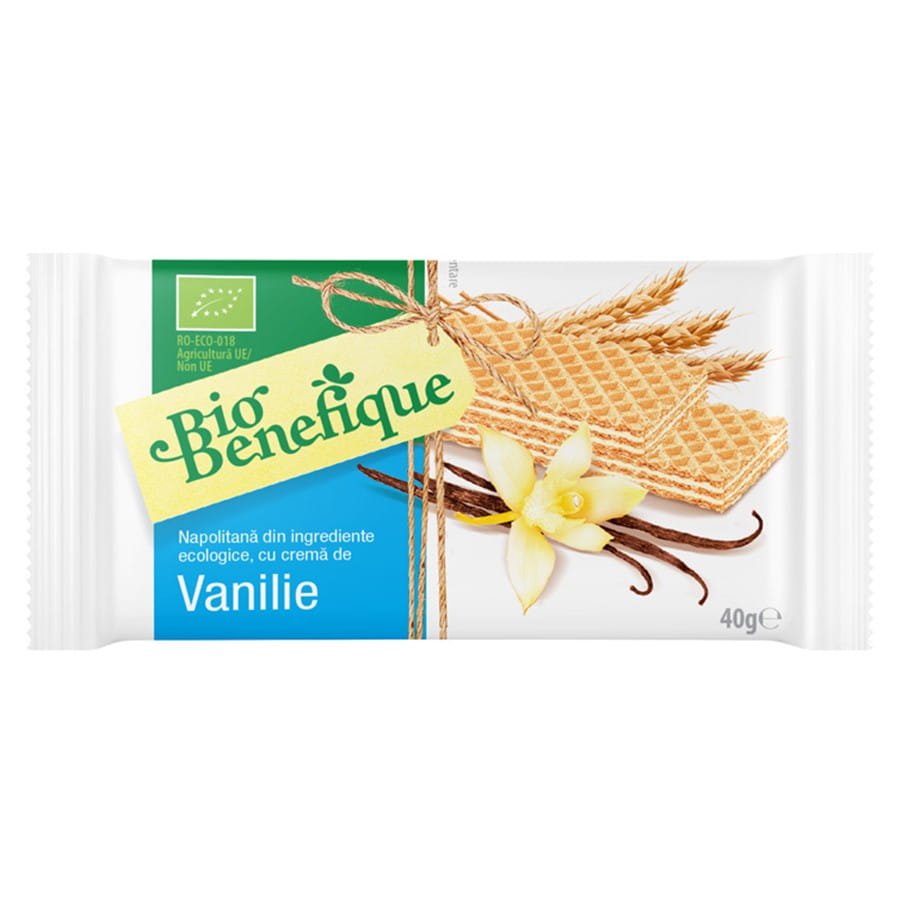 Gaufrettes crème vanille BIO 40g SLY NUTRITIA