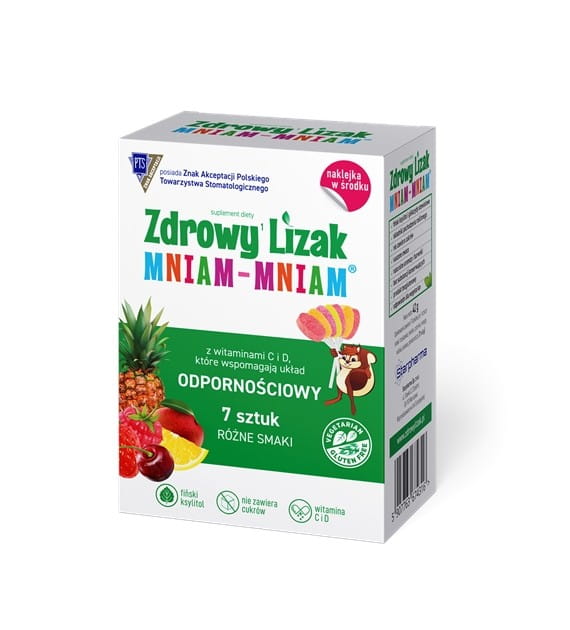 Sucette mélange de saveurs vitaminées pour résistance sans gluten (7 x 6 g) 42 g - STARPHARMA