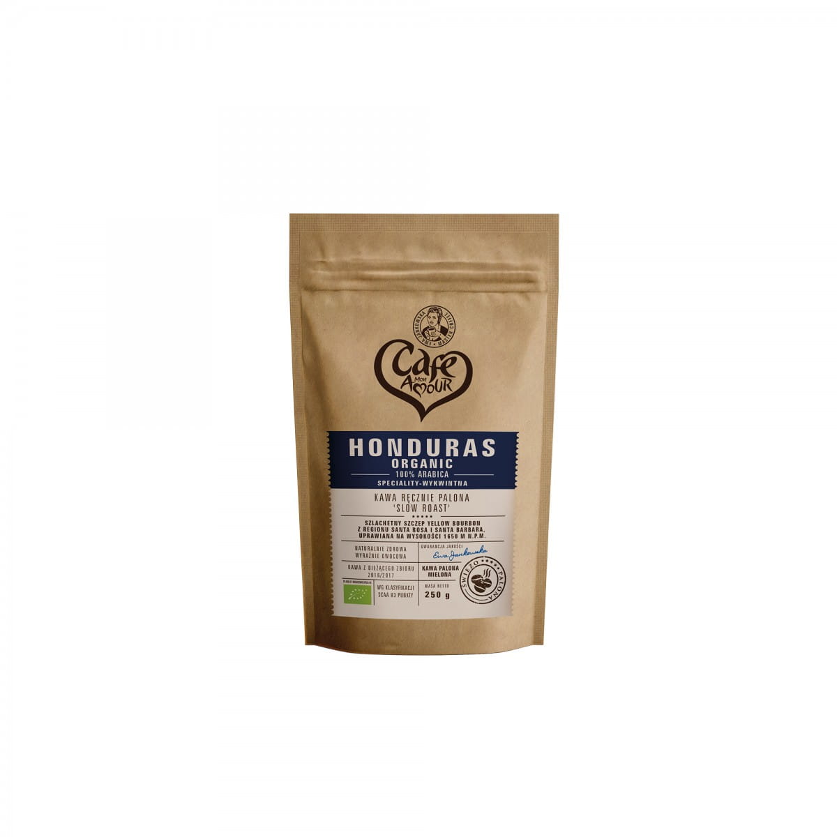 Café moulu, torréfié à la main 100% arabica honduras BIO 250 g CAFE AMOUR