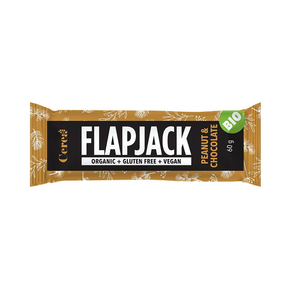 Barre d'avoine au four cacahuète & chocolat BIO 60g CEREA