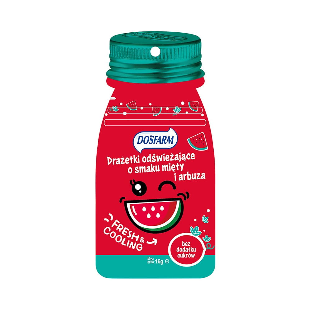 Dragées rafraîchissantes menthe + pastèque 16 g
