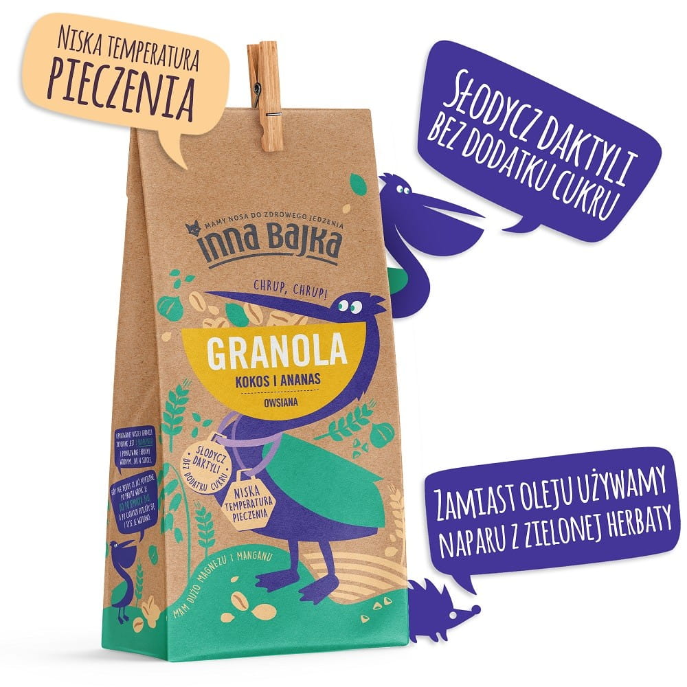 Granola d'avoine à la noix de coco et à l'ananas 300 g ANOTHER TALE