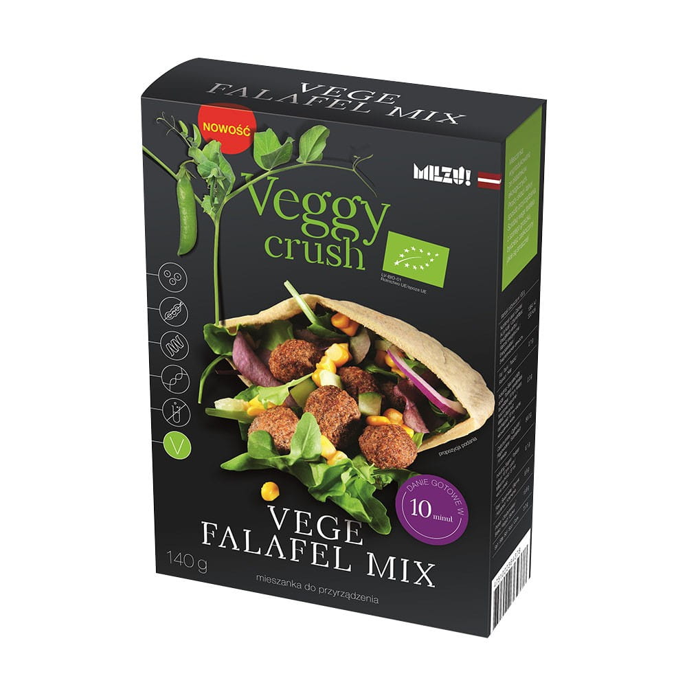 Mélanger pour faire du falafel végétal BIO 140 g MILZU