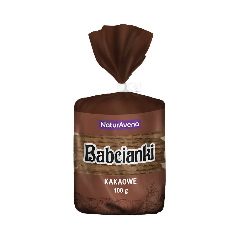 Gaufrettes sans matière grasse et sans colorants, cacao 100 g NATURAVENA