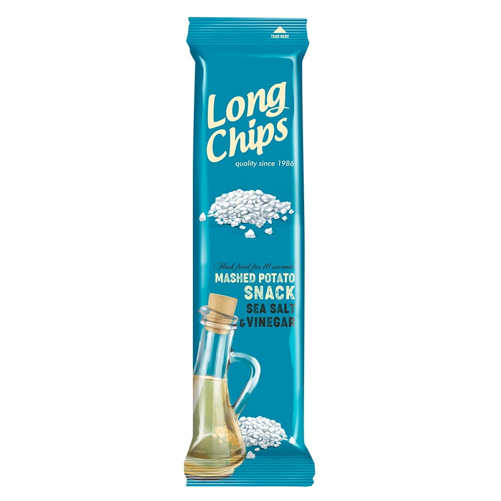 Chips de pommes de terre au goût sel marin et vinaigre 75 g - LONGS CHIPS