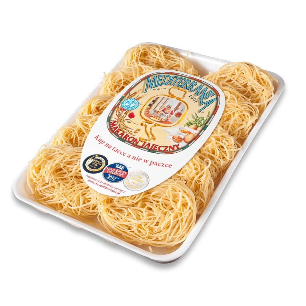 Nouilles aux œufs nids de ruban étroit 500 g
