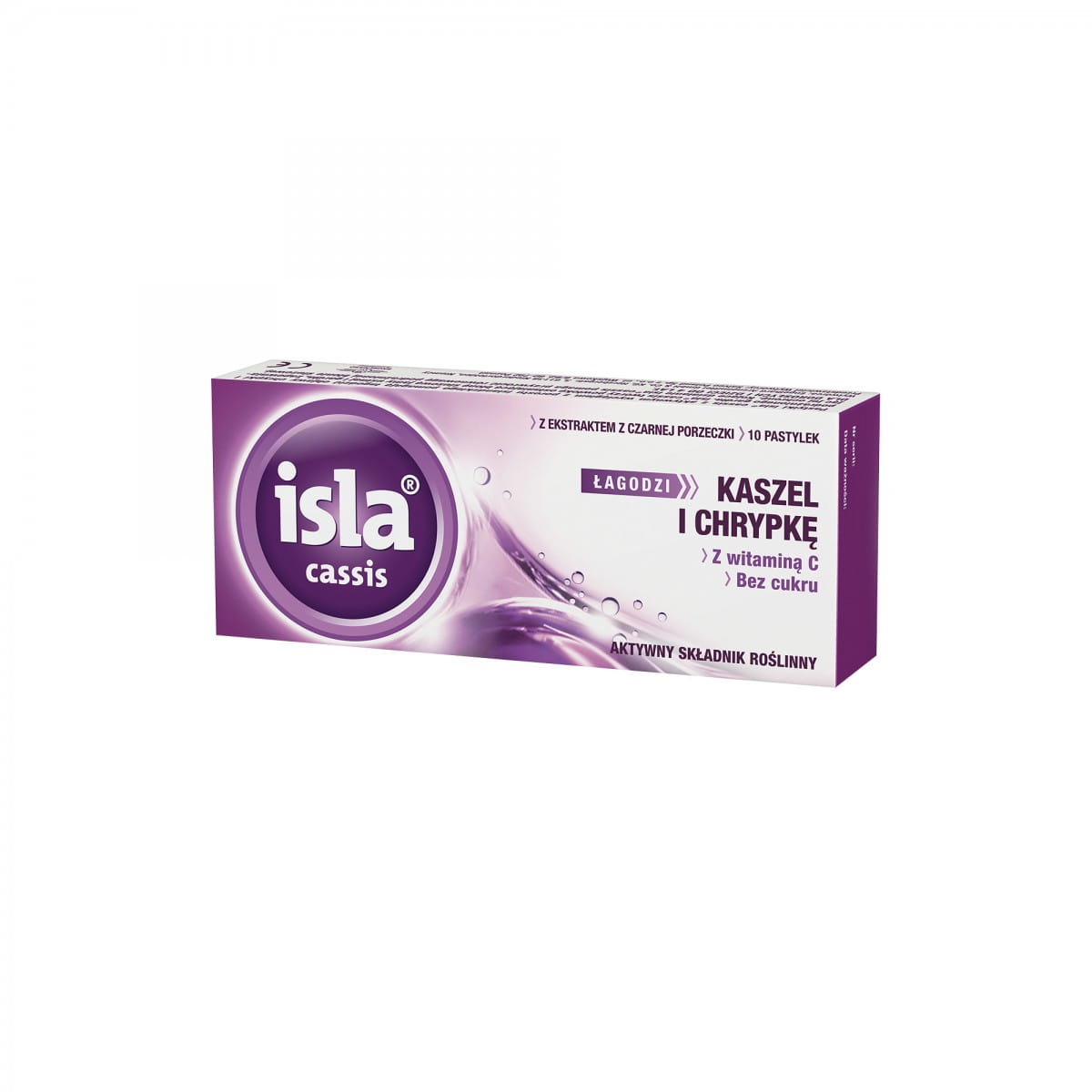 Isla pour la toux et l'enrouement avec de la vitamine C sans sucre 10 pastilles