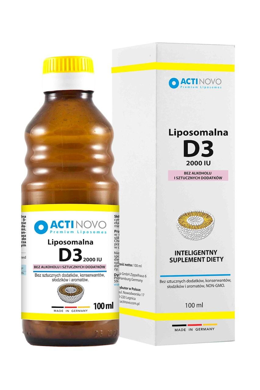 Vitamine D3 liposomale 2000iu sans alcool - 100ml (50 jours) - ACTINOVO
