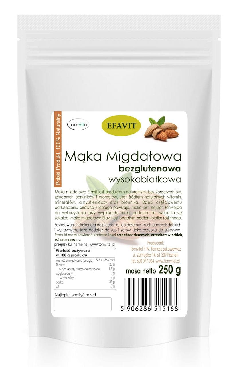Farine d'amandes dégraissée sans gluten 250g EFAVIT