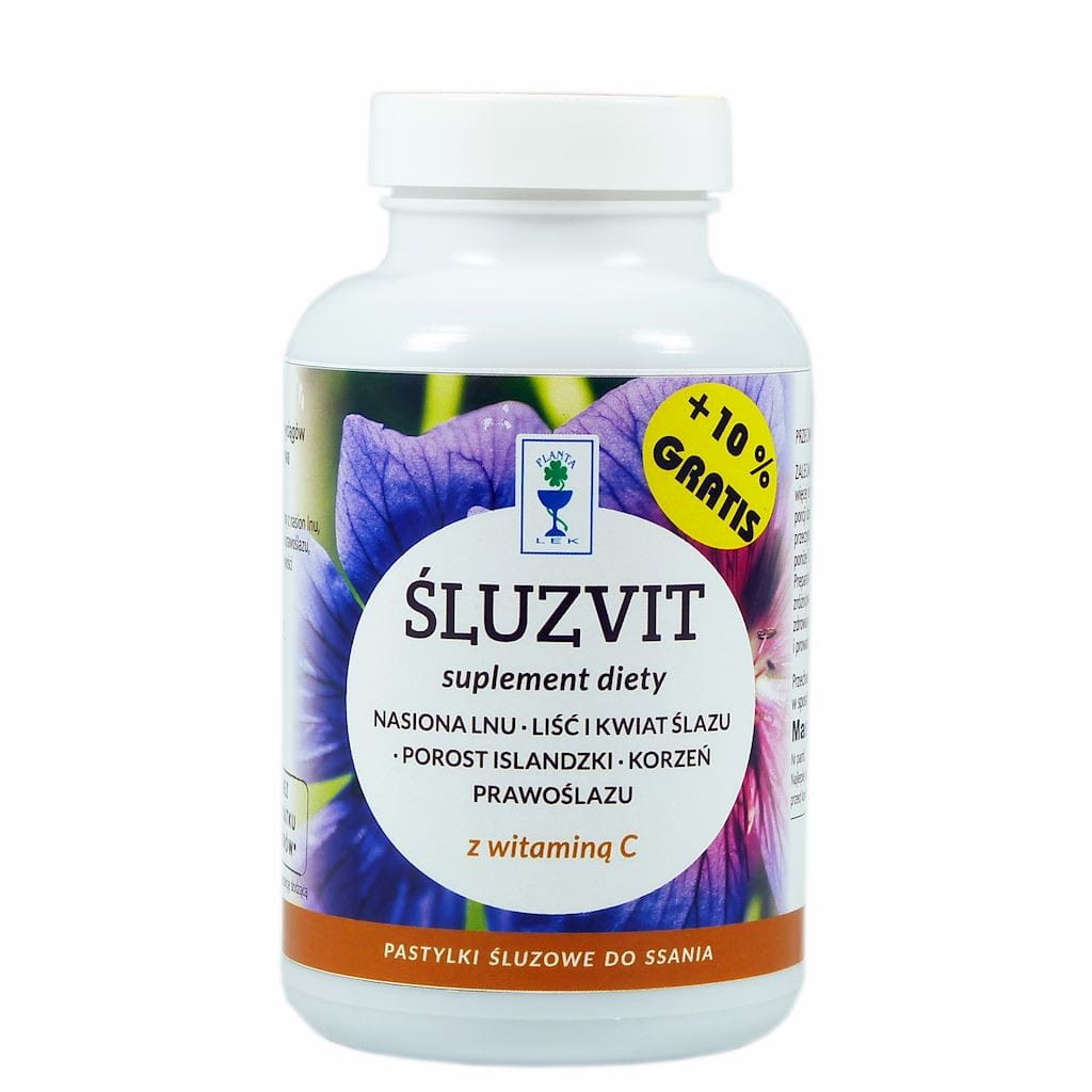 Śluzvit pastilles sans sucre Pot de 160g + 10% gratuit PLANTA - MEDICAMENT