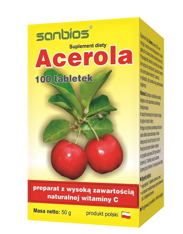 Acérola 100 comprimés SANBIOS